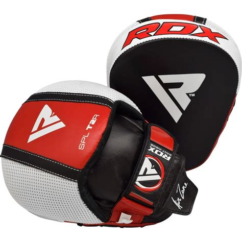 RDX Boxing Pads Focus Mitts, Cowhide Leather Curved Hook and Jab Target Hand Pads, Great for MMA ...