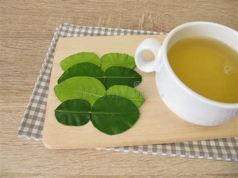 Tea with Kaffir Lime Leaves Stock Image - Image of mauritius, herbs ...