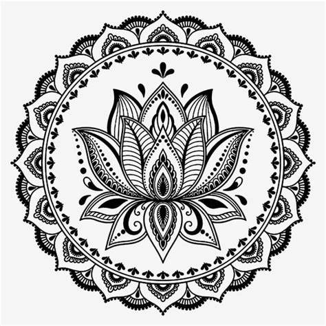 Desenho De Flor Lótus * Tatuagem PNG , Desenho De Flor, Desenho De Tatuagem, Vetor Imagem PNG e ...