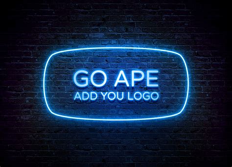 Free Neon MockUp PSD | Free Mockups, Best Free PSD Mockups - ApeMockups