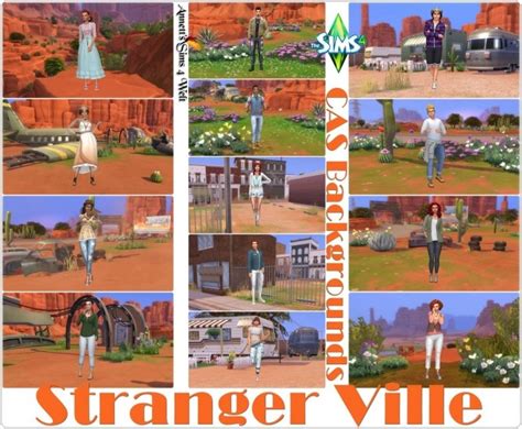 CAS Backgrounds Stranger Ville at Annett’s Sims 4 Welt » Sims 4 Updates