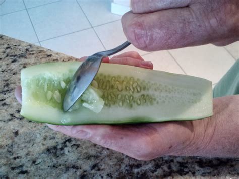 How to Easily Remove Cucumber Seeds - Meemaw Eats