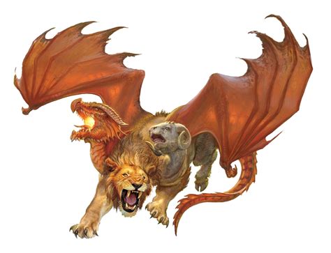 Chimera - Pathfinder PFRPG DND D&D d20 fantasy | Chimera, Mythical creatures, Greek monsters