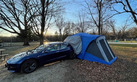 Tesla Model 3 Tent Camping - My Traveling Tents