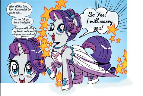 Spike And Rarity Get Married