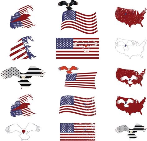 USA Flag design editable vector file and new concept idea. 19464611 ...