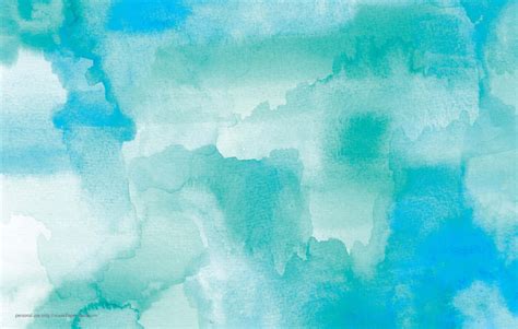 Download Watercolor Painting Cyan Aesthetic Wallpaper | Wallpapers.com