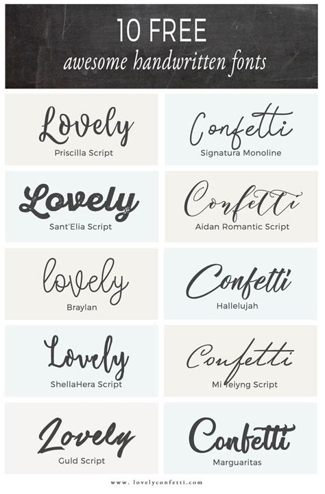 10 free awesome handwritten fonts | Handwritten fonts, Free handwritten script fonts, Free ...