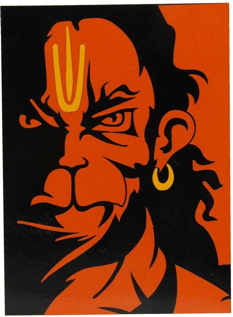 Buy Hanuman Ji Waterproof Car Bike Decal Sticker(5 X 4 Inch)(Set Of 2 ...