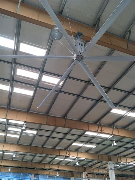 3.4m HVLS Factory Ceiling Fans / Large Shop Ceiling Fans With Aluminum ...