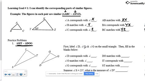 Similar Figures Worksheet Answers - Englishworksheet.my.id