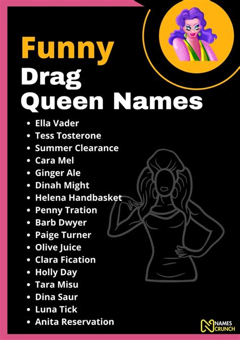 Funny Drag Queen Names (Unique & Creative) - Names Crunch