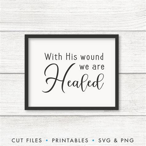 With His Wound We Are Healed SVG - Origin SVG Art