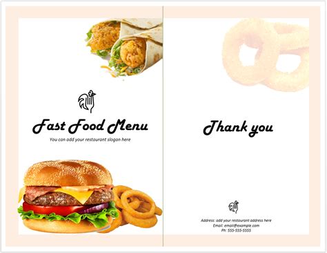 Fast Food Cafe Menu Template 000300 Template Catalog - vrogue.co