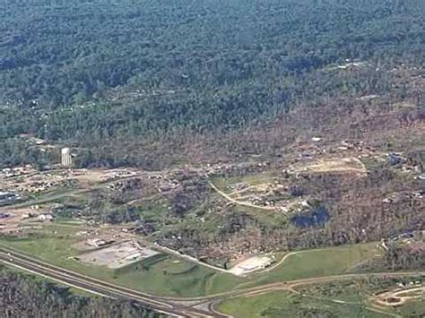 Yazoo City Tornado Damage- Aerial View - YouTube