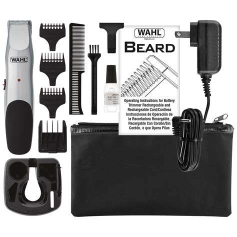 WAHL Beard Trimmer, Cord or Cordless with Self Sharpening Steel Blades, Model 9918-6171 ...