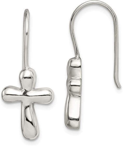 Amazon.com: Sterling Silver Cross Earrings: Jewelry