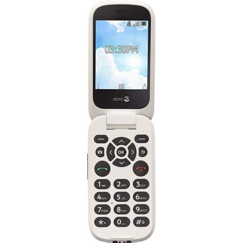 Doro (7050TL) Flip Easy-to-Use Cell Phone for Seniors by Tracfone ...