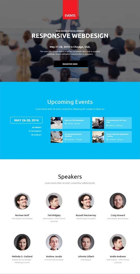 10 Best Event Management WordPress Templates & Themes