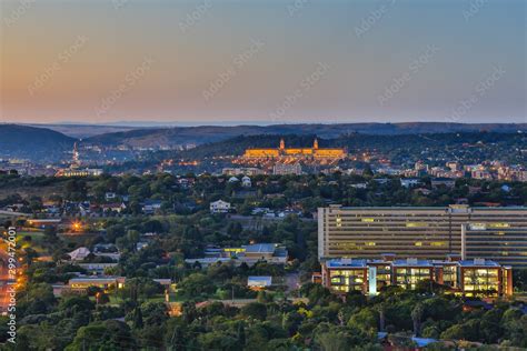 Pretoria, the capital city of South Africa's skyline. Stock Photo ...