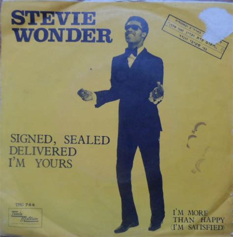 Stevie Wonder - Signed, Sealed, Delivered I'm Yours / I'm More Than Happy (1970, Vinyl) | Discogs