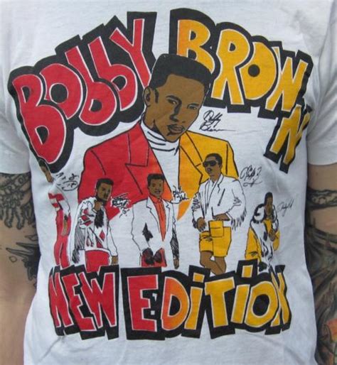 Vintage 80s Bobby Brown New Edition Tour T-shirt