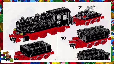 LEGO instructions - Trains - 7750 - Steam Engine with Tender - YouTube