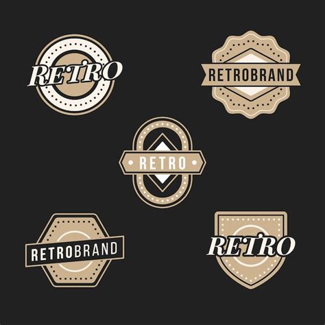 Retro logo collection | Free Vector