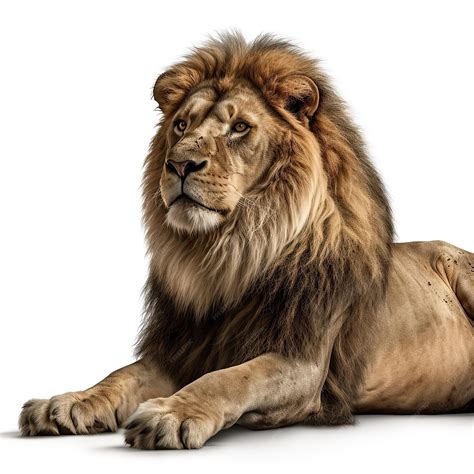 Premium Photo | A lion with a long mane and a lion's mane