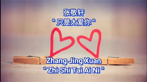 Zhi Shi Tai Ai Ni 只是太爱你 - Zhang Jing Xuan 张敬轩 男版伴奏 KARAOKE 卡拉OK版 (Male ...