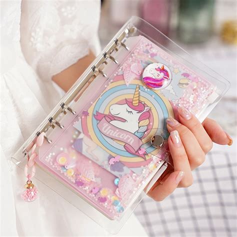 Kawaii Unicorn Notebook Diary with Stickers and Accessories - KawaiiTherapy | Utiles escolares ...