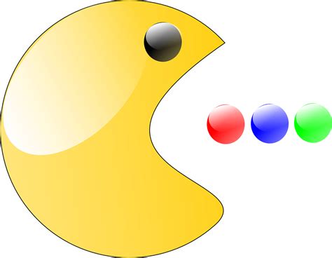 Pac Man Game Smiley · Free vector graphic on Pixabay