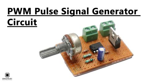 PWM Pulse Signal Generator Circuit Using LM358 Op-Amp IC