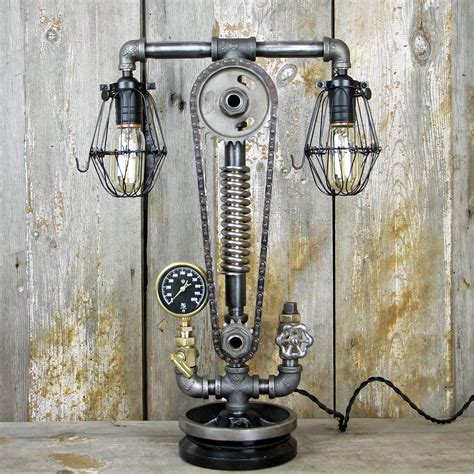 Industrial Desk Lamp - Steampunk Table Lamp #58 - The Lighting Works