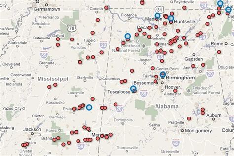 Alabama Tornado Map / Mike Wilhelm's Alabama Weather Blog Bamawx.com ...