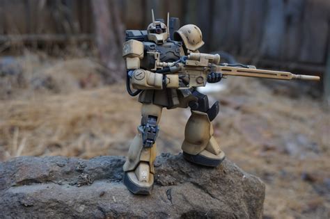 Yonem Kirks Zaku I sniper. My first fully painted build! : r/Gunpla