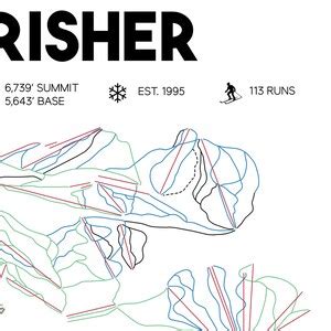 Perisher Australia Ski Resort Map 16x20, Perisher Australia Printable ...