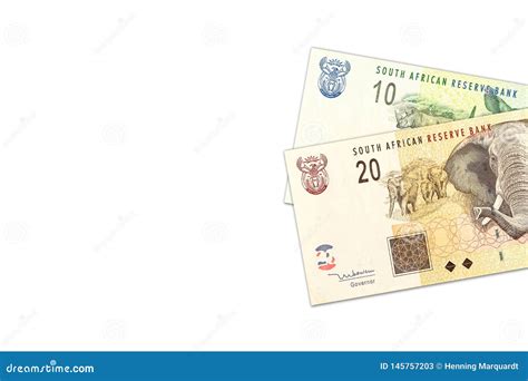 Two South African Rand Banknotes with Copyspace Stock Image - Image of ...