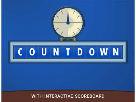 Countdown PPT Game with Interactive Scoreboard | Teaching Resources