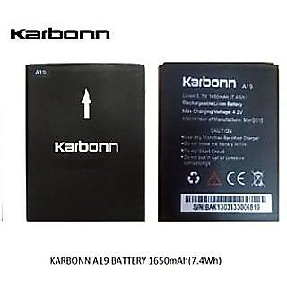 Buy GENUINE KARBONN A19 1600mAh BATTERY Online @ ₹369 from ShopClues