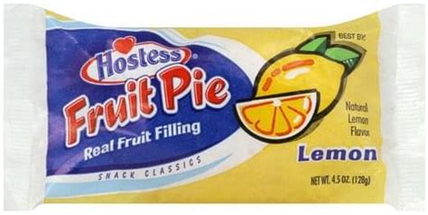 Hostess Lemon Fruit Pie - 4.5 oz, Nutrition Information | Innit