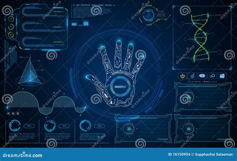 Abstract Smart Intelligent UI HUD Interface Screen Future Concept ...