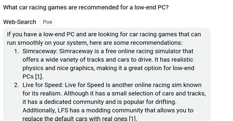 What car racing games are recommended for a low-end PC? - Poe