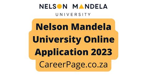 Nelson Mandela University Online Application 2023 [How to Apply]