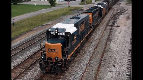 GP30 slug leads a CSX Q train - YouTube