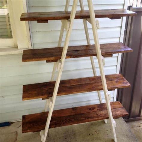 DIY Pallet A Frame Ladder Shelf – 101 Pallets