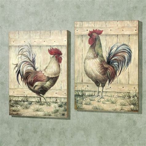 French Country Rooster Decor | Rooster wall art, Country rooster decor, Rooster decor