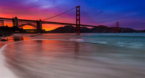 Golden Gate Bridge Sunset Wallpapers - Top Free Golden Gate Bridge Sunset Backgrounds ...