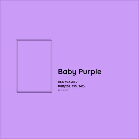 Baby Purple Complementary or Opposite Color Name and Code (#CA9BF7 ...