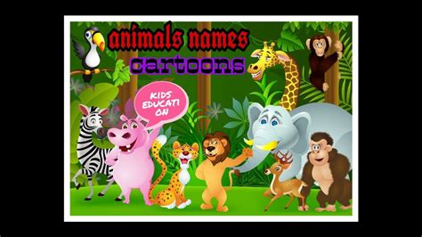 Animal names kids cartoons - YouTube